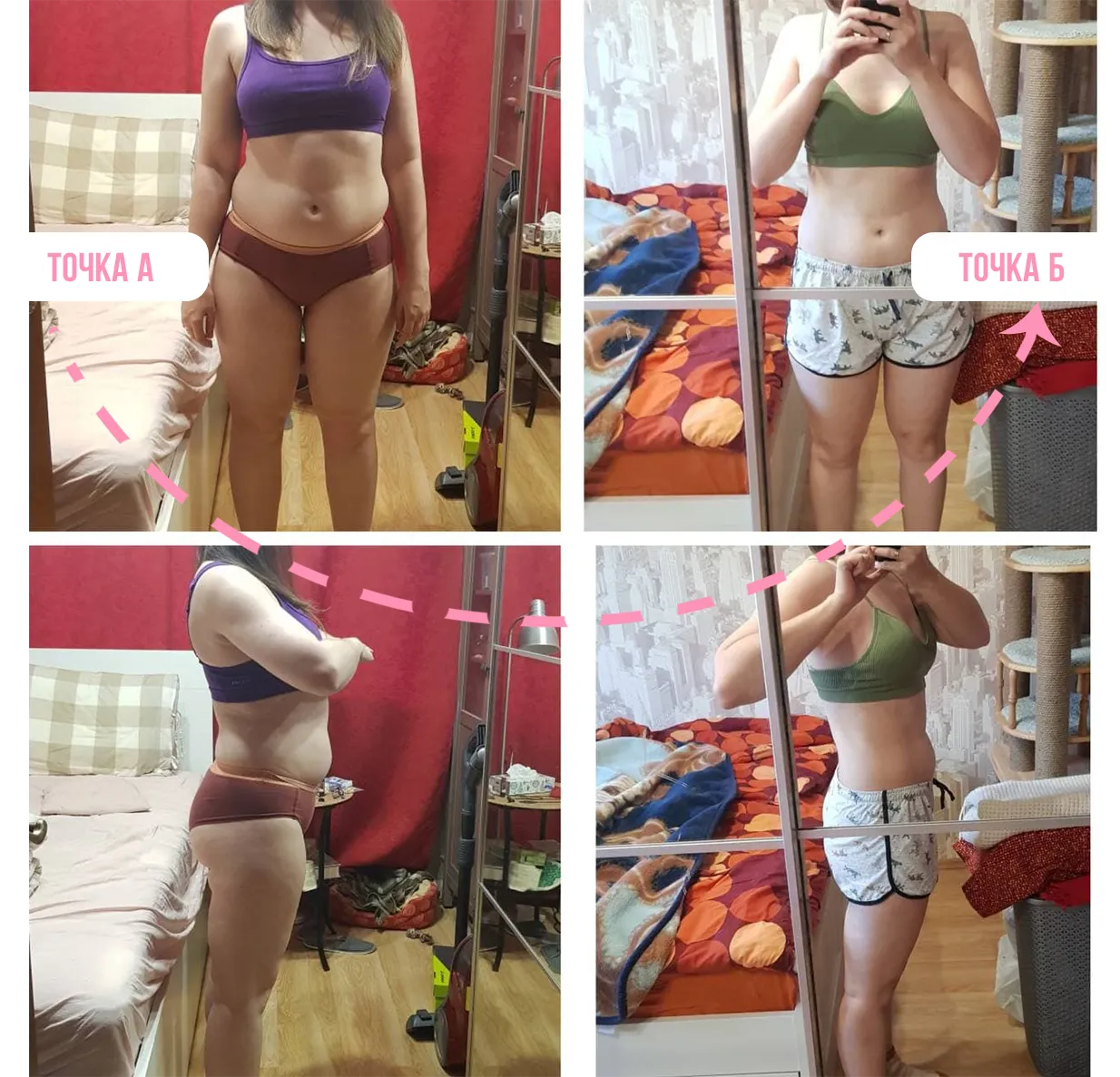 Результат ученицы — заметное изменение фигуры